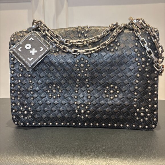 Christian Dior J'Adior Flap Bag Studded Embossed Leather - Picture 4 of 12